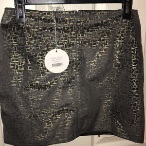 Gold & grey skirt